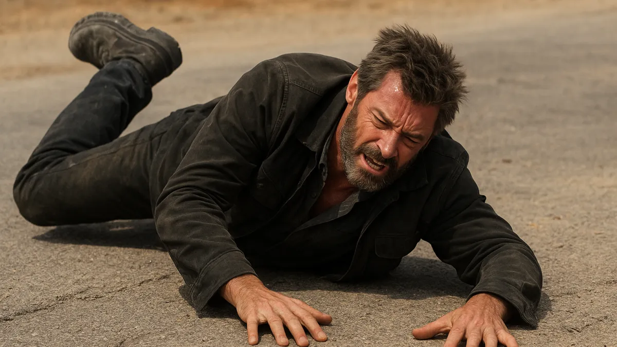 Hugh Jackman sofreu queda em Logan?