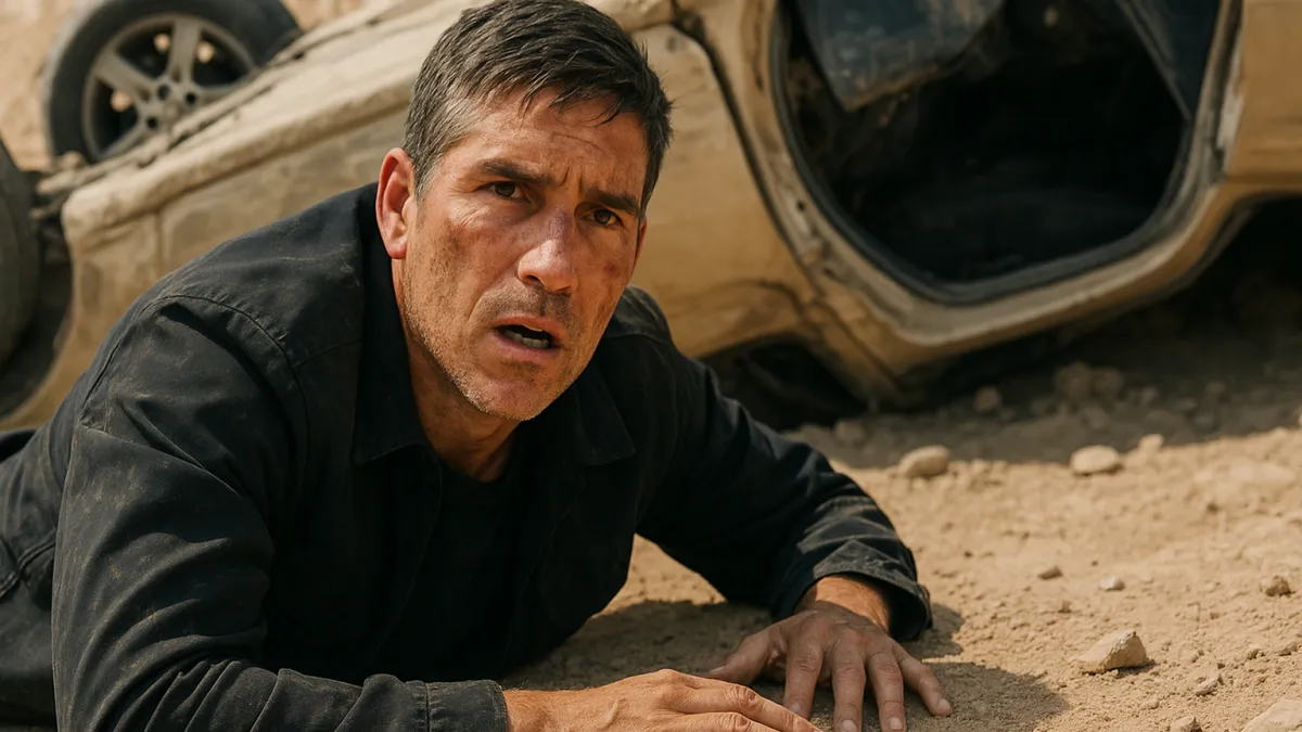 Jim Caviezel sofreu acidente em qual cena?