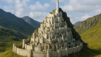 Maquetes gigantes usadas em Senhor dos Anéis