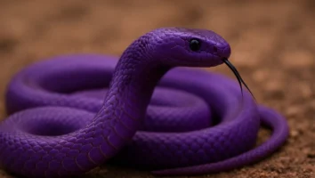 Sonhar com cobra roxa: transformação, poder e cautela