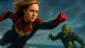 Capitã Marvel Brie Larson Carol Danvers Skrulls oceano queda