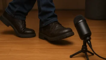 Como criam sons de passos no Foley?