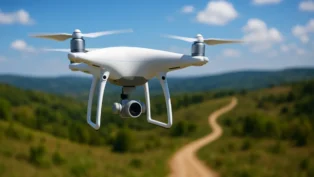 Como usam drones para gravar planos aéreos?