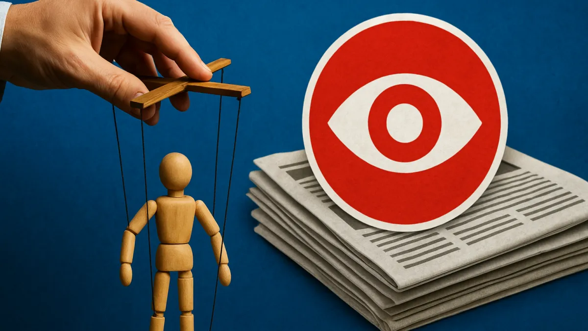 Filmes sobre grupos secretos controlando notícias e narrativas