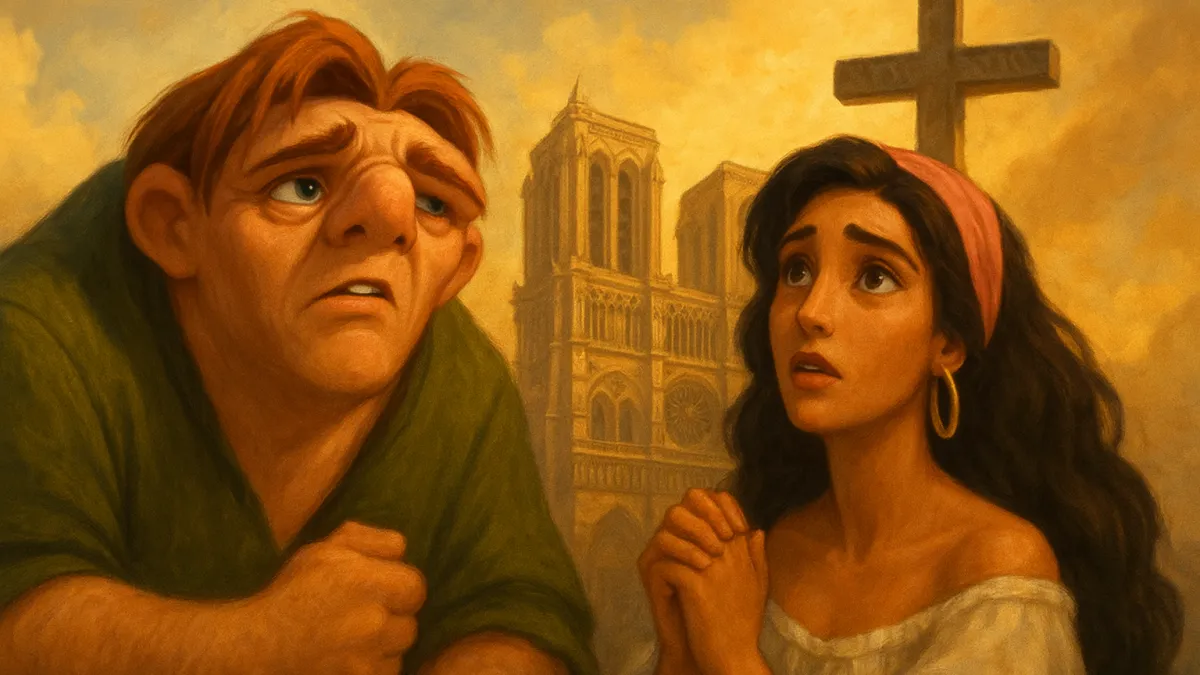 Hunchback Notre Dame Disney God Help Outcasts Quasimodo Esmeralda