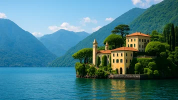 Lago italiano cenografia de Casino Royale?