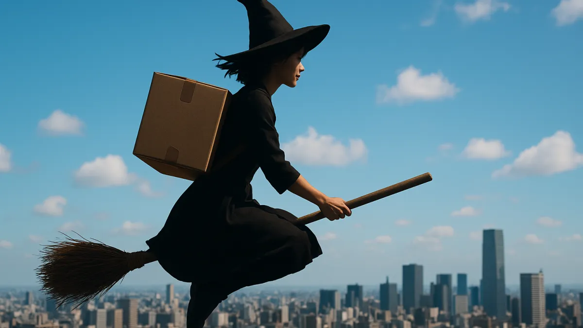 Serviço Entrega Kiki Miyazaki bruxa voadora independência cidade