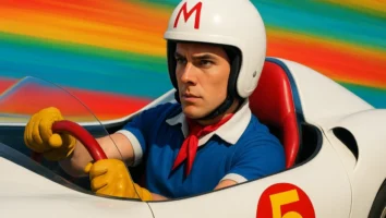 Speed Racer de Wachowski live-action anime corrida colorido