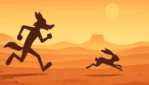 Coiote e Papa-Léguas: A perseguição icônica no deserto da TV!