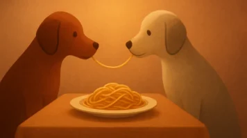 Dama e o Vagabundo: A cena do espaguete que encantou gerações