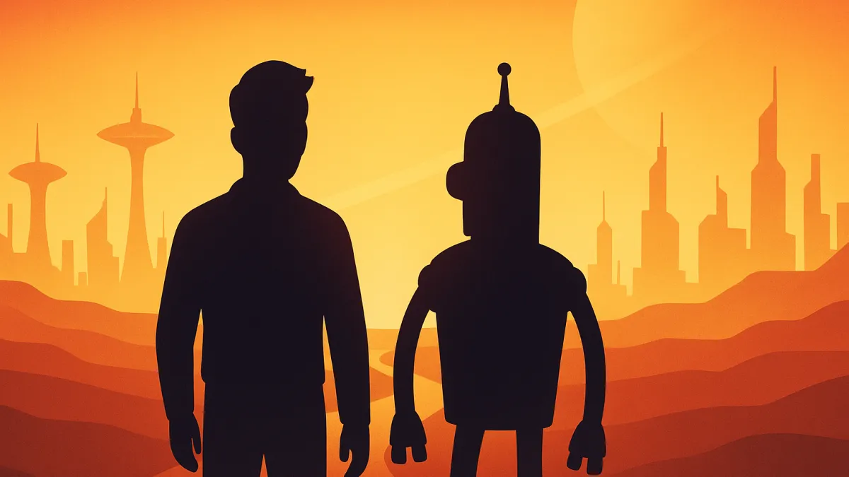 Futurama (1999): Fry e Bender: A aventura épica no futuro!