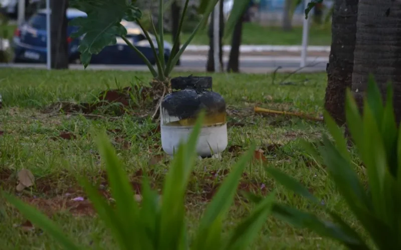 Botijão pega fogo e assusta antes do Arraial de Santo Antônio