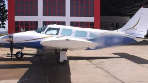 Câmera registra som da queda de avião que matou dois em Campo Grande