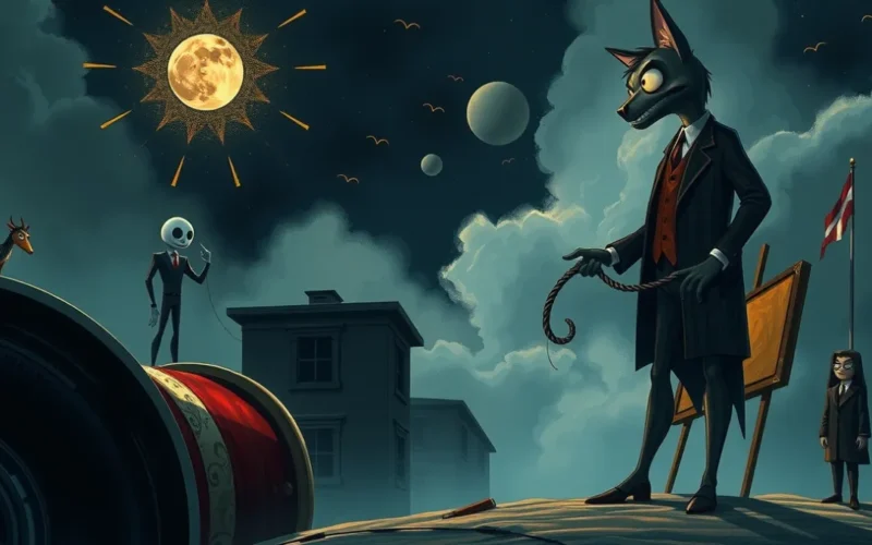 Os desenhos e pinturas de Tim Burton fora do mundo do cinema