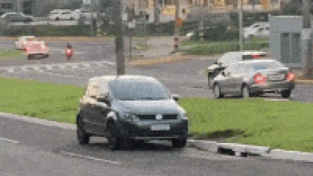 Motorista estaciona no canteiro da Av. Mato Grosso e viraliza